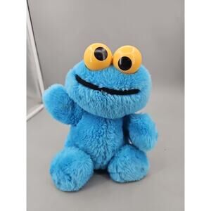 Hasbro Softies Cookie Monster 12" Plush Rattle Eyes Vintage 1983 Sesame Street